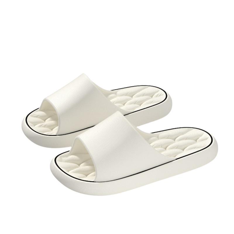 Pantuflas casuales de verano para el hogar y exteriores, pantuflas de baño EVA simples y cómodas, antideslizantes, al por mayor, duraderas y que absorben los impactos