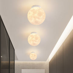 Creative Moon Lamp Large Modern Simple Hallway Ceiling Lamp Creative Children's Room Bedroom Moon Light