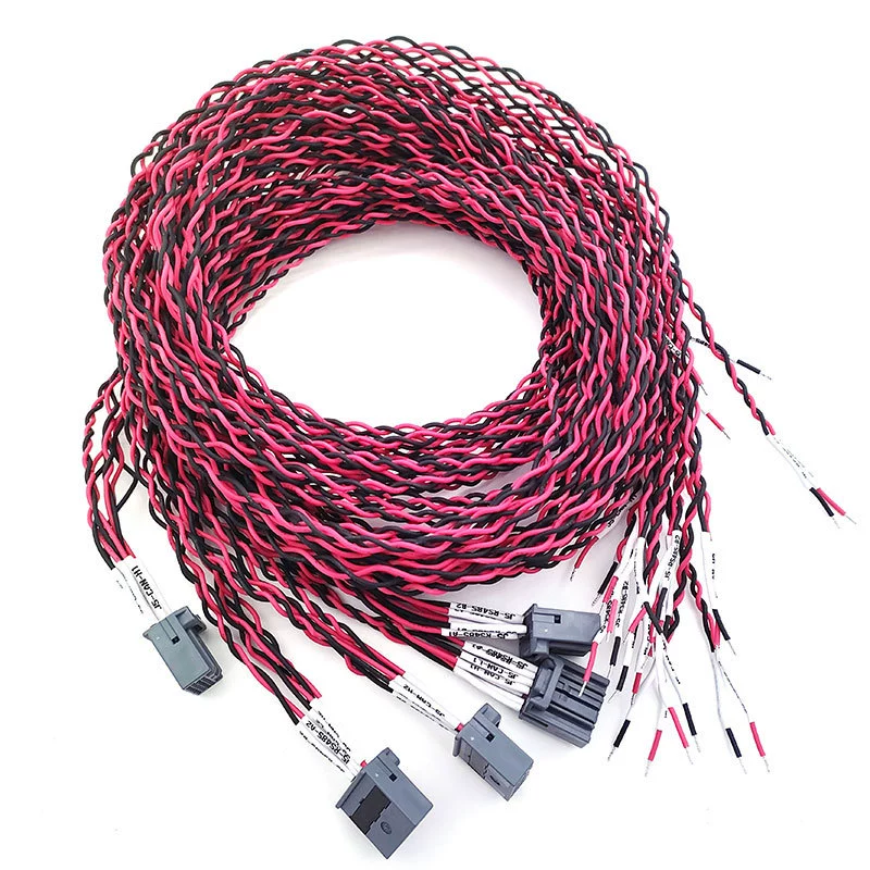 Пользовательский красно-черный twisted pair коммуникационный линийный терминал разъем жгут кабель электроприборов