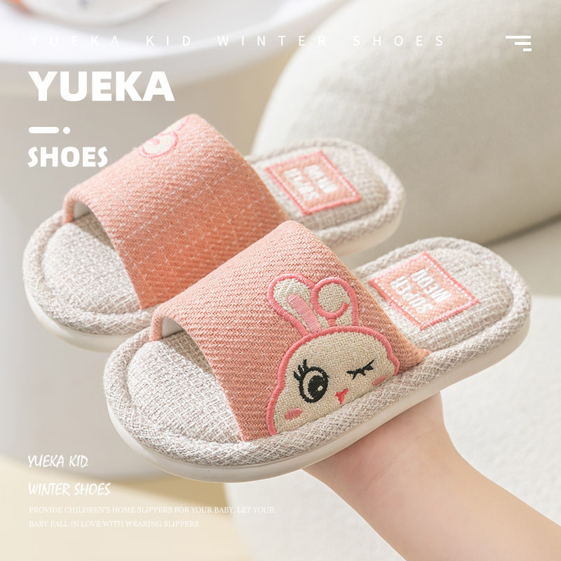 Girls' Slippers Indoor Four Seasons Princess Soft Bottom Non-slip Children's Linen Girls' Spring and Autumn Boys' Home Slippers Four Seasons Girls' Slippers Indoor Four Seasons Princess Soft Bottom Non-slip Children's Linen Girls' Spring and Autumn Boys' Home Slippers Four Seasons