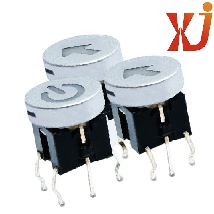 按键带灯开关批发   带灯按钮开关银色   立式带灯轻触开关直插