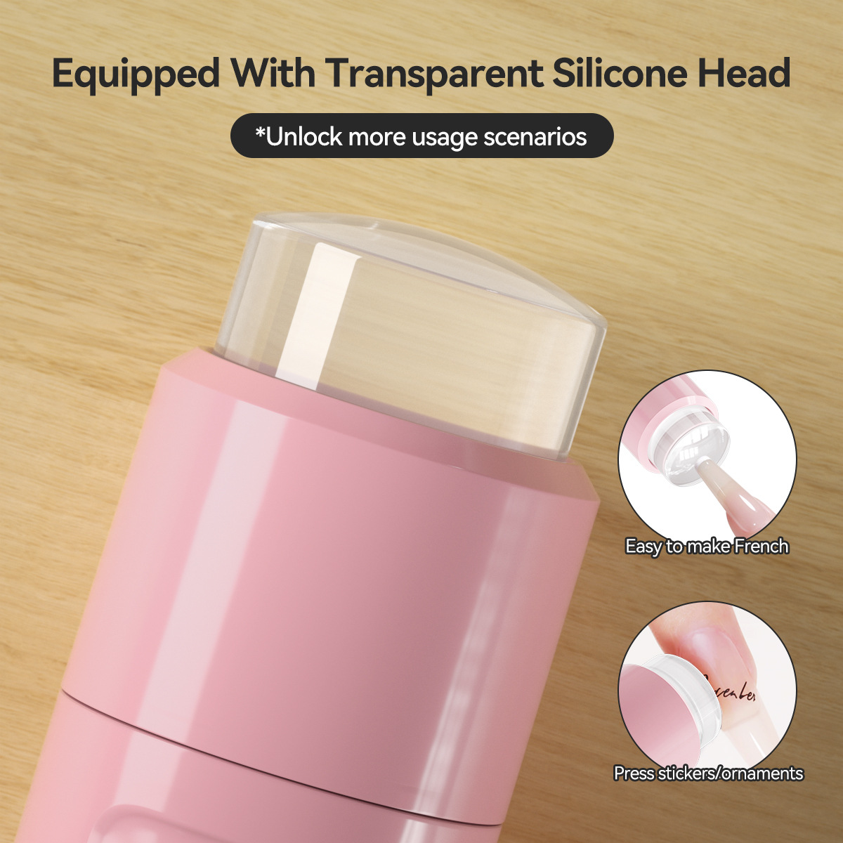 Pequeña pantalla rosa de mano ultravioleta de secado rápido, lámpara de una palabra, parche para uñas, pegamento para hornear, máquina de fototerapia, arte de uñas