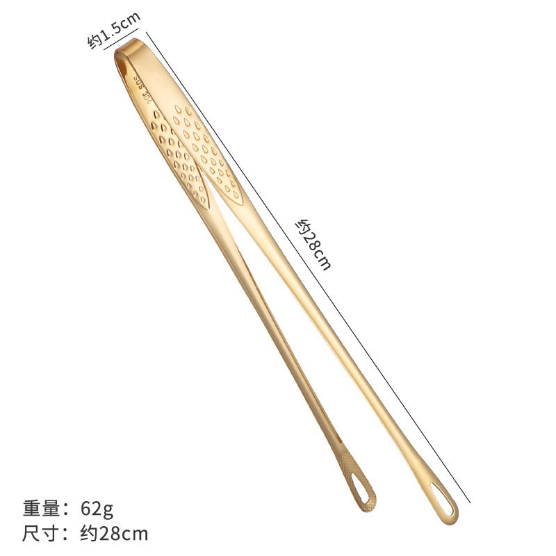 304ステンレス韓国式焼肉クリップバーベキュー食品クリップステーキ料理バイキング食品クリップロゴ|undefined