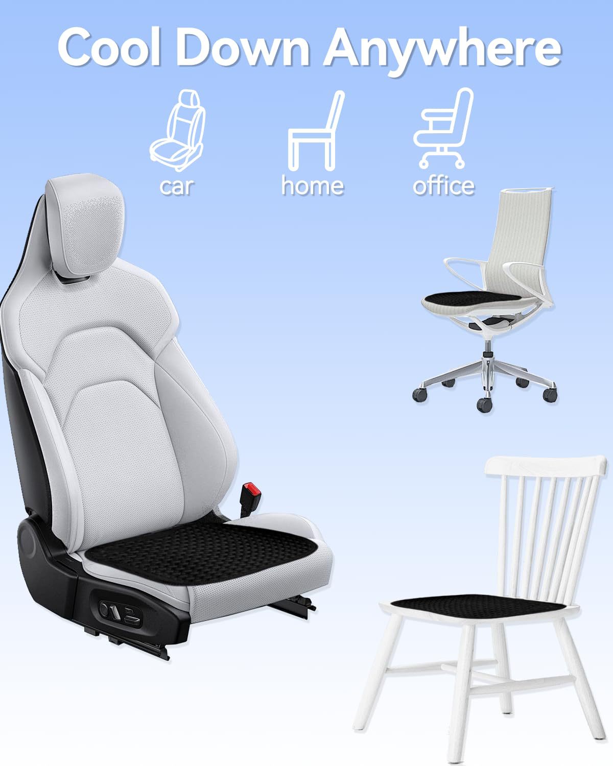 Honeycomb Gel Seat Cushion Car Seat Cushion Solid Gel Summer Ice Cushion Home Cooling Cushion Car Seat Cushion