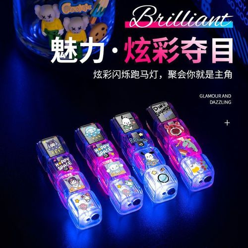 Dice flashing light pink flame Kurome Sanrio transparent lighter inflatable windproof technology sense gift to boyfriend