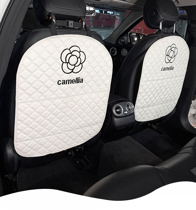Camellia Car Anti-Kick Mat Universal Rear Seat Backrest Anti-Dirt Protective Mat Car Rear Seat Protection Mat Anti-Scratch Mat