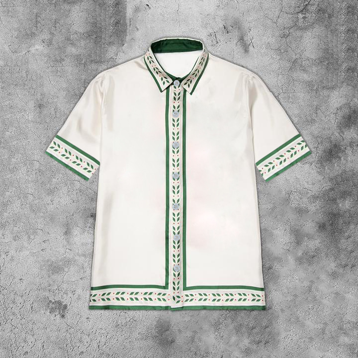 A new summer seaside casual 3D digital printing Hawaiian short sleeve shirt beach men's temperament A new summer seaside casual 3D digital printing Hawaiian short sleeve shirt beach men's temperament