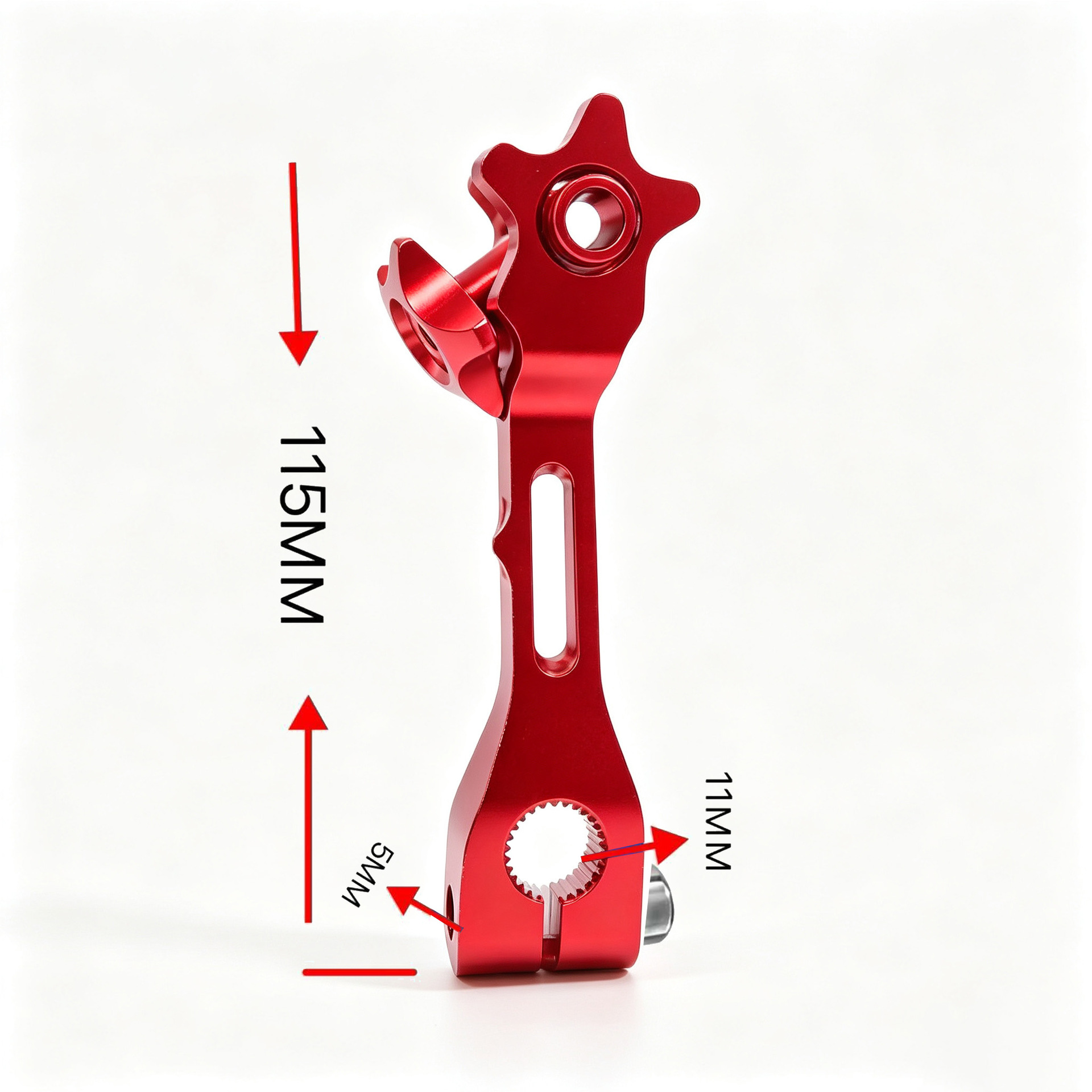Motorcycle and Electric Vehicle Modification Parts Exclusively for Cross-Border Off-Road Use, Cnc Aluminum Alloy Brake Lever, Five-Pointed Star Rocker Arm Accessories