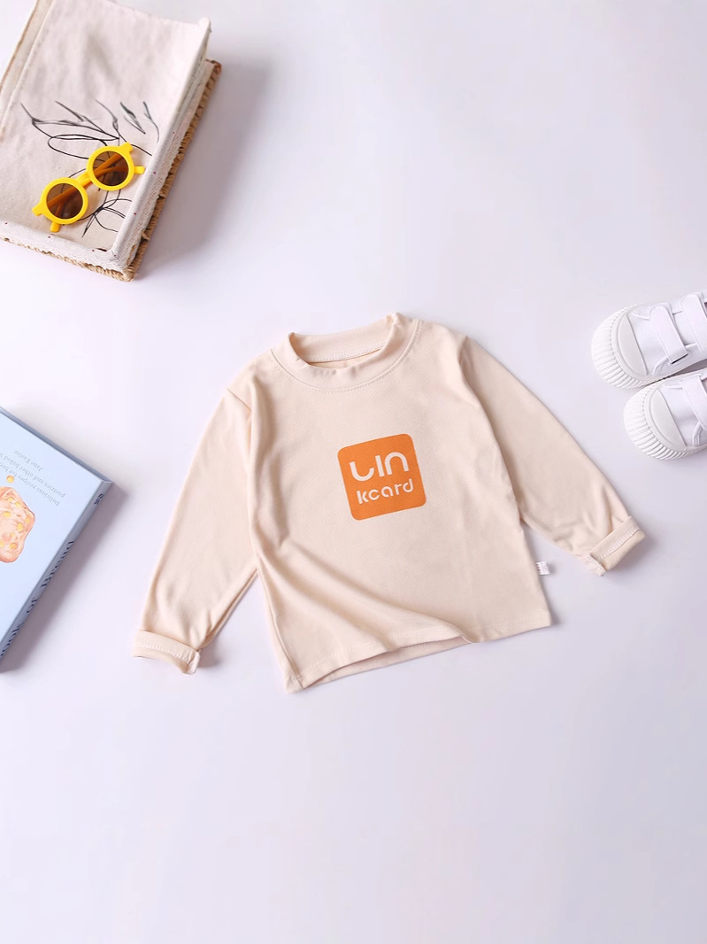 Camiseta interior personalizada para niños, top para niños, ropa interior para niñas, camiseta de manga larga para otoño e invierno, camiseta de cuello alto, cuello medio alto.