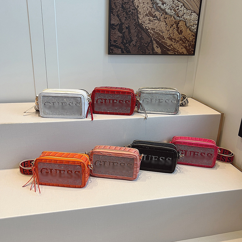 Crocodile transfronterizo con diamantes bolsos de letras universales bolsos de hombro de moda europeas y estadounidenses al por mayor bolsos de tendencia de mujer