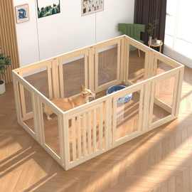 跨境新款木制家用宠物围栏室内幼犬围栏室内可自由活动隔离栅栏