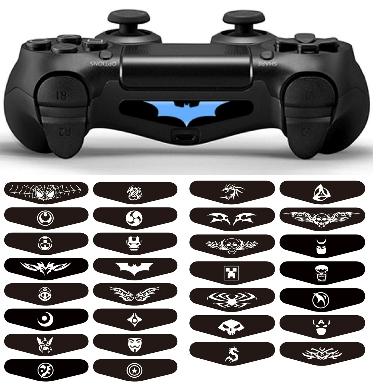 For PS4 handle light sticker for PS4 Light Bar Sticker spotlight 30 sheets