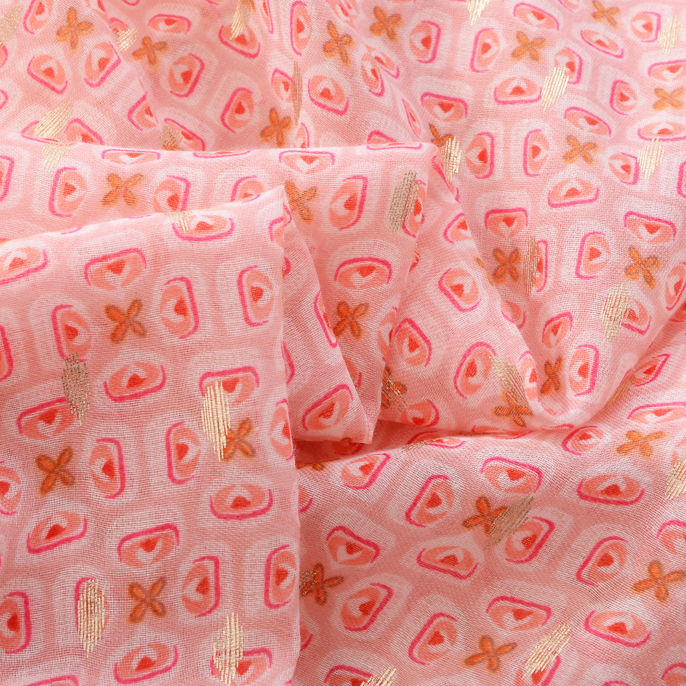 La primavera y el verano colorido geométrico cuadrado algodón y lino sienten la bufanda de seda moda versátil bufanda grande viaje protector solar playa toalla para las mujeres