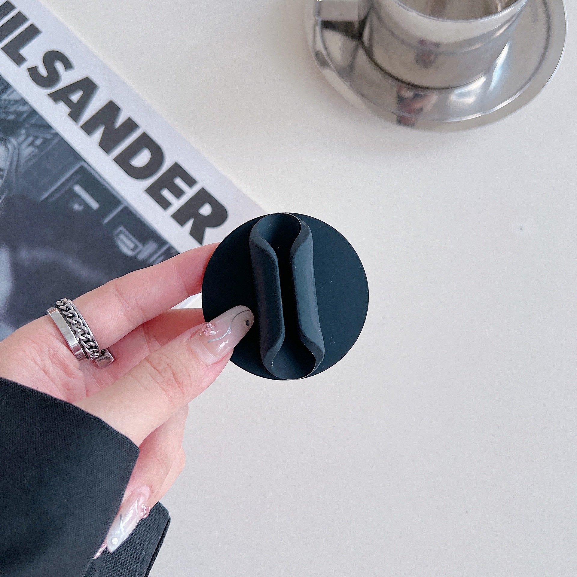 Teléfono móvil pegatina de espalda redonda de 3m esmalte labial esmalte soporte de lápiz labial soporte de teléfono móvil pegatina accesorios generales perezosos