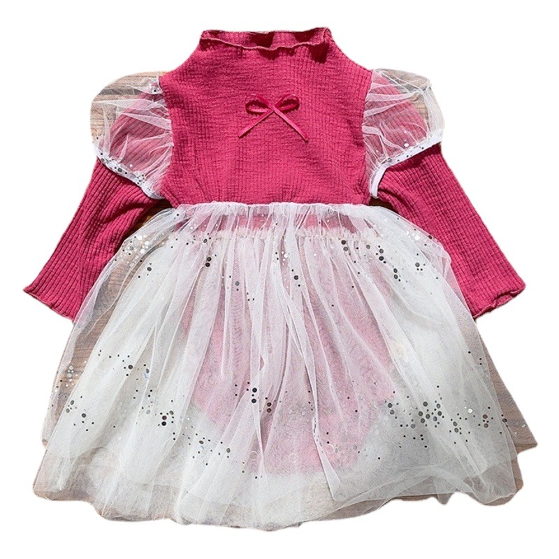 Estilo coreano ropa para niños bebé princesa mameluco vestido-año-viejo bebé de una sola pieza mullido vestido de gasa bolsa de primavera pedo pequeña falda image 1