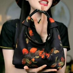 新しい女性の三日月バッグ Xiangyunsha クロスボディバッグハンドバッグ中国風軽量ファッション多用途