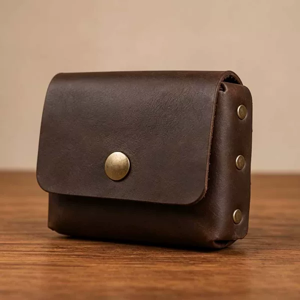 Amazon Bestseller: Realistic Faux Leather Horizontal Waist Bag, Retro Men's Travel Card and Money Organizer, Waist Pack Wallet