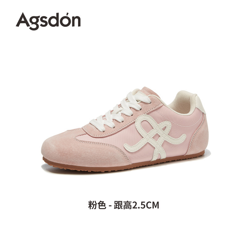奥古狮登芭蕾风德训鞋女2025秋季新款多巴胺时尚软底阿甘鞋运动鞋|undefined