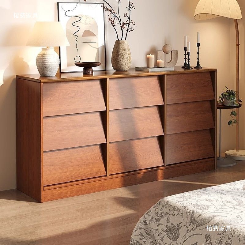 实木斗柜抽屉柜卧室床尾置物柜客厅收纳柜靠墙储物柜九斗柜小边柜