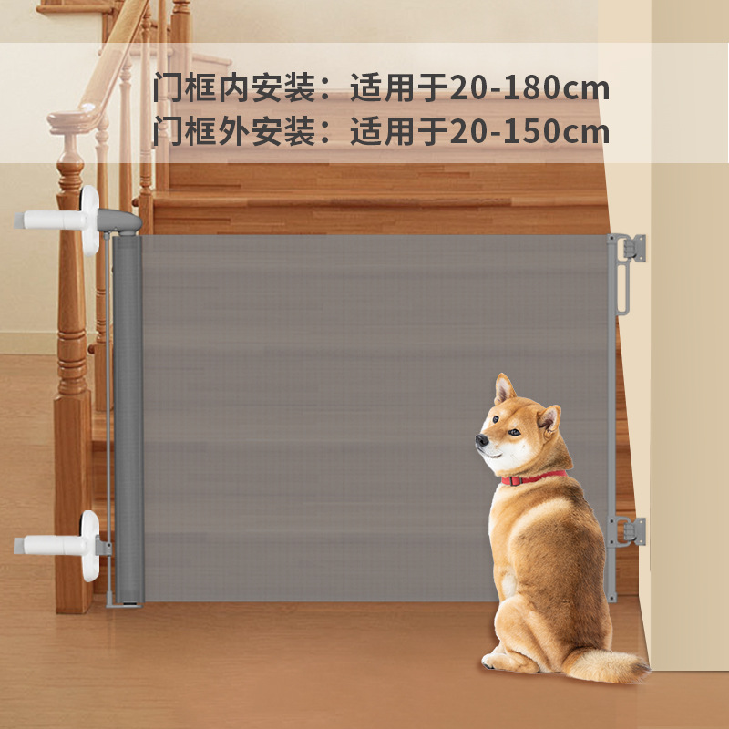 Barra de puerta telescópica PRObebi, escalera interior, valla protectora para niños sin perforación, valla para perros, valla para mascotas
