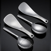 304不锈钢饭勺盛饭粘饭加厚勺子盛饭厨房勺家用饭勺饭大餐勺漏勺