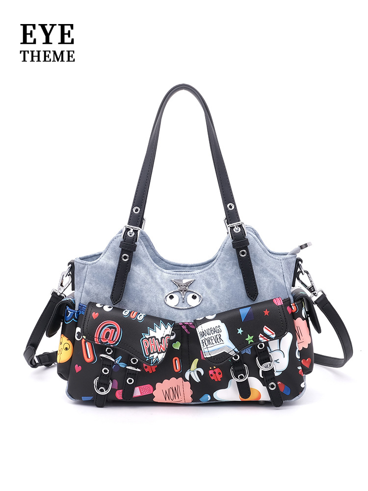 Bolsa de brazo encantadora de mujer de color contraste, bolso de diseño de moda, bolso de mochila multifuncional, bolso de diseño, bolso de diseño, 2704#