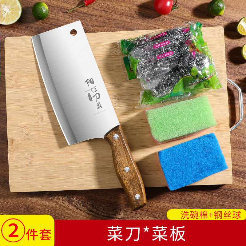 Cortar y cortar cuchillo de cocina antiguo cuchillo de corte de huesos de doble propósito cuchillo de corte de carne doméstico método de corte de carne frutas forjadas a mano Longquan