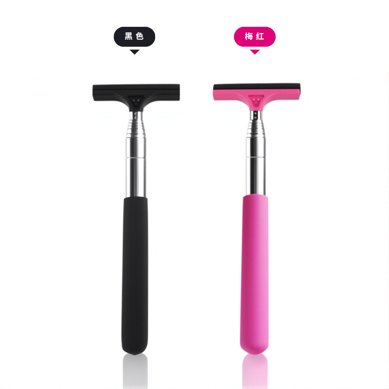 Car Rearview Mirror Wiper Stainless Steel Telescopic Squeegee 22-65cm Windshield Defogger Cleaning Blade preparation