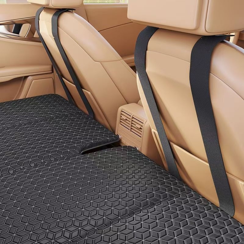 Car Folding Bed, No-Inflatable Rear Seat Sleeping Pad, Special Mattress for Sleeping in the Car, Car Travel Camping Folding Bed