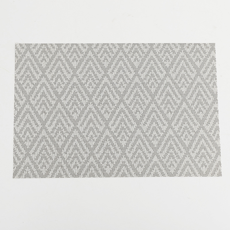 厂家直销六圆PVC编织餐垫PVC编织图案餐垫防水防油涤纶餐厅餐桌垫详情7