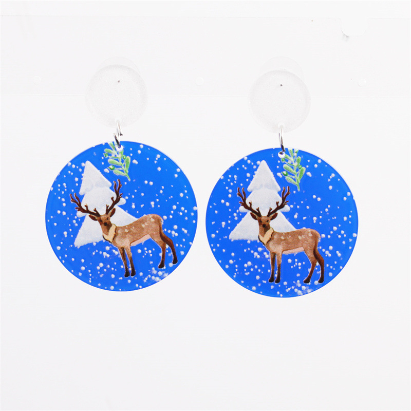 Joyas de Navidad pendientes pendientes Europa y los Estados Unidos transfronterizos nuevos pendientes pendientes de nieve campana de Navidad