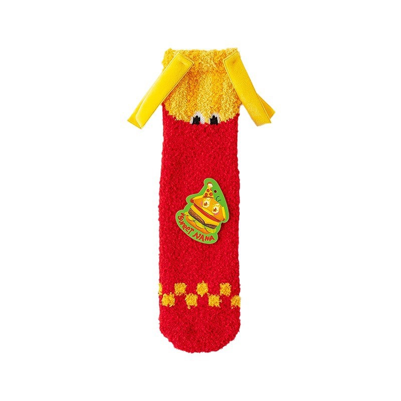 Calcetines de Piso de Terciopelo de Coral para Mujer Térmicos y Absorbentes de Sudor para Invierno y Hogar