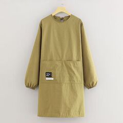 ファッション新型男女作業服防水家庭用エプロン通気キッチン長袖料理カバー飲食