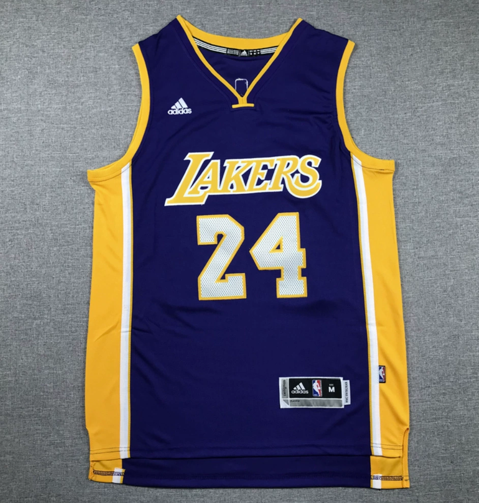 NBA вышитая баскетбольная майка No. 24 Kobe Мамба змея рисунок Kobe спереди No. 8 No. 24 Lakers Kobe Jersey
