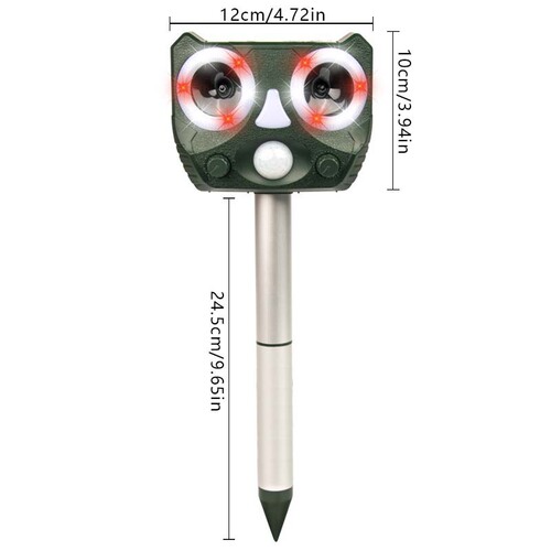 Cross-border ultrasonic mouse repeller LED flash bird repeller cat repeller solar animal repeller