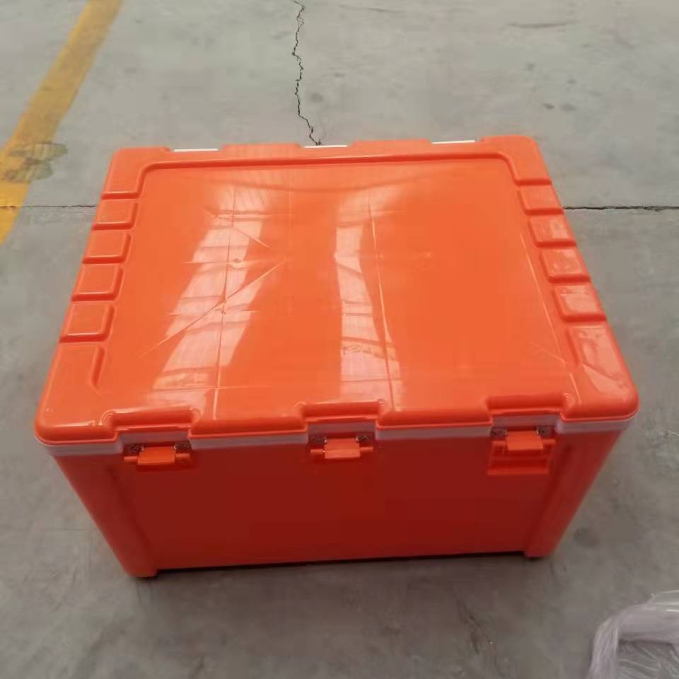 Caja isotérmica portátil de PU de 80 litros para venta ambulante, caja refrigerada de gran capacidad para mercado nocturno escolar, caja refrigerada portátil