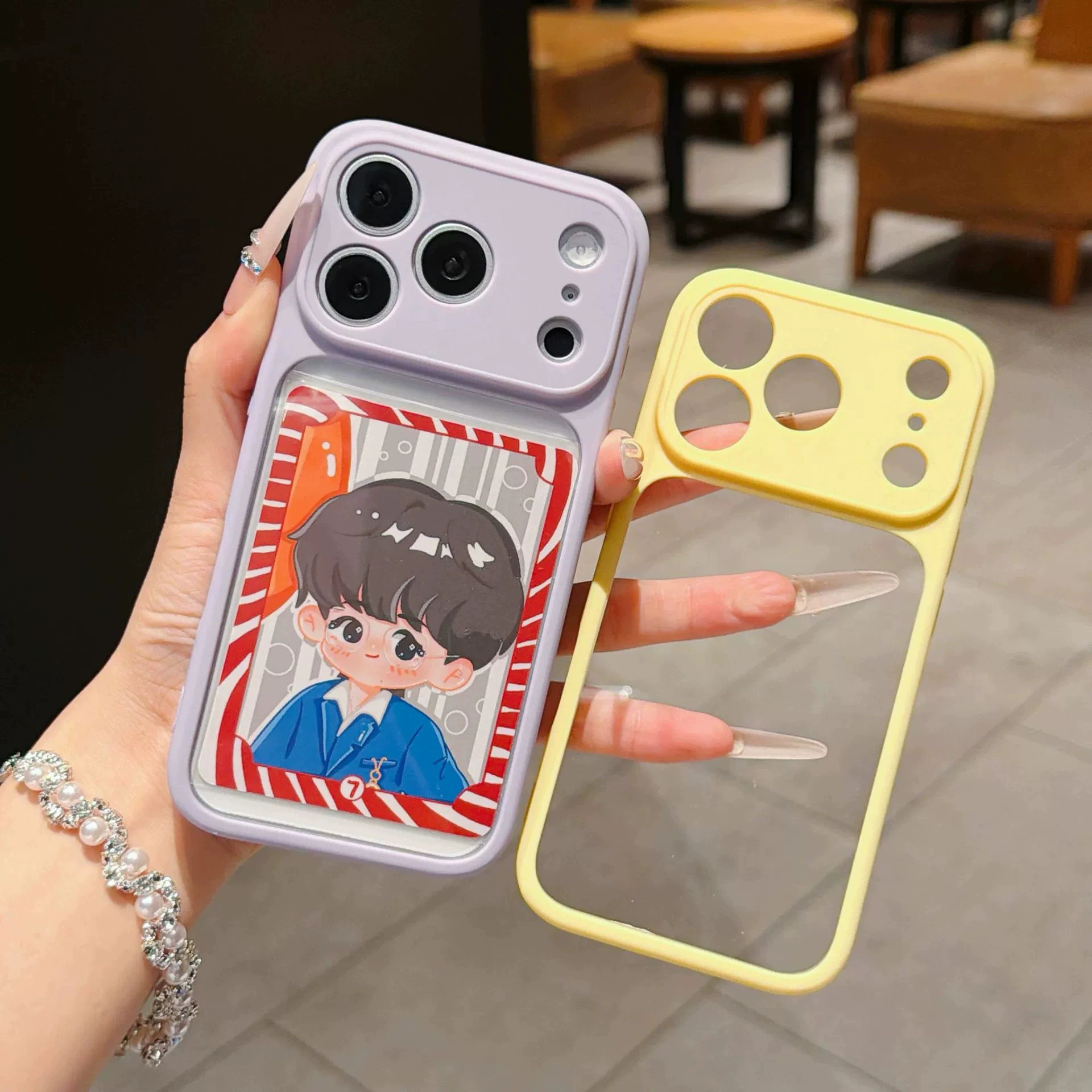 Suitable for iPhone 18 Pro Max Phone Case That Instantly Transforms into a Large Window, Transparent Acrylic Anti-Drop Protective Cover for Apple 17