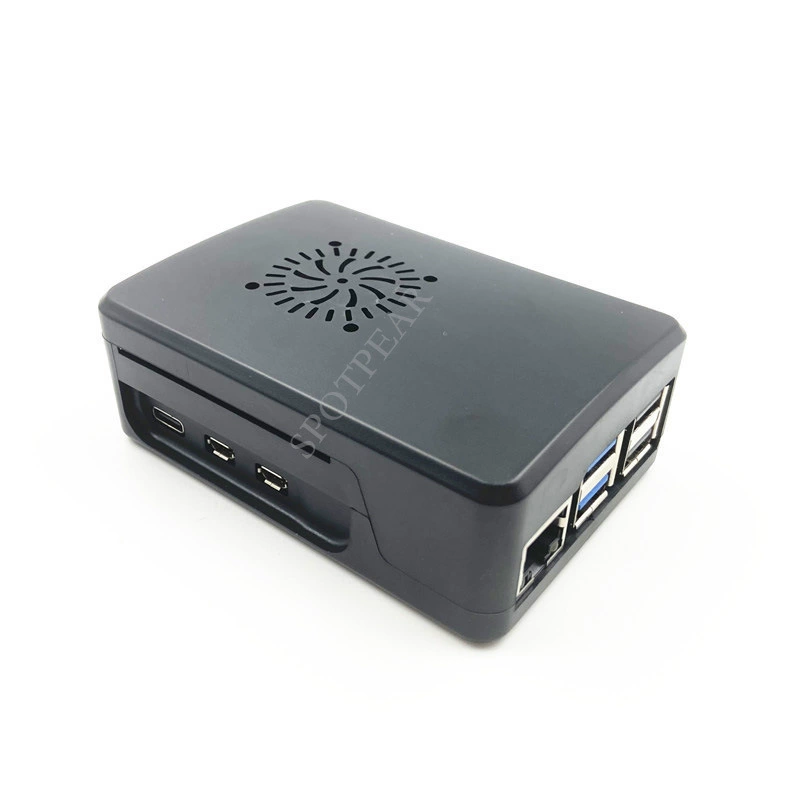 Корпус Raspberry Pi 5 ABS-наливной формовочный корпус может быть оснащен радиатором вентилятором Корпус Raspberry Pi 5