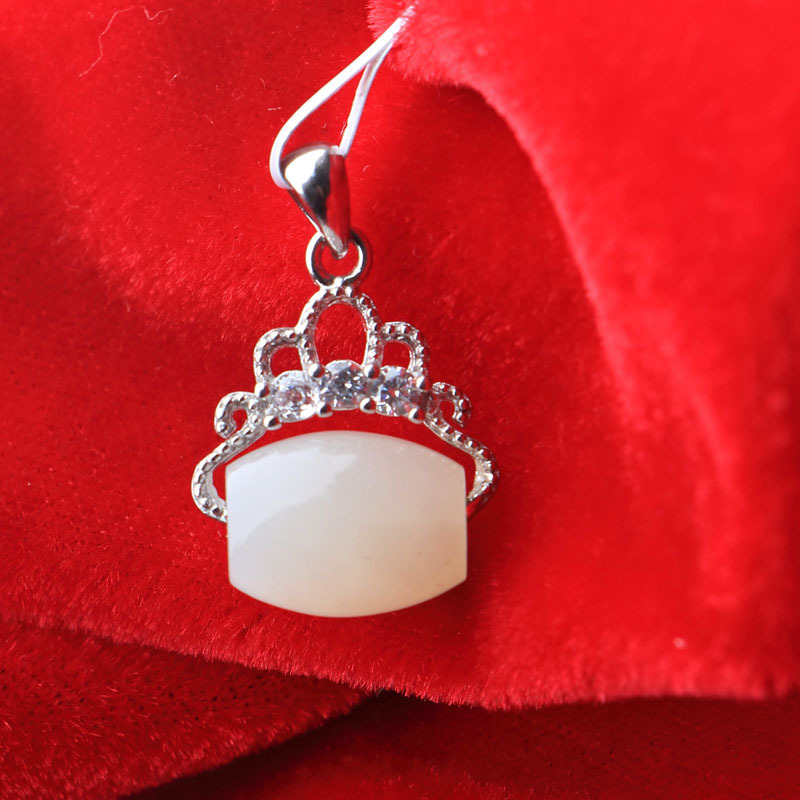 和田白玉吊坠0017