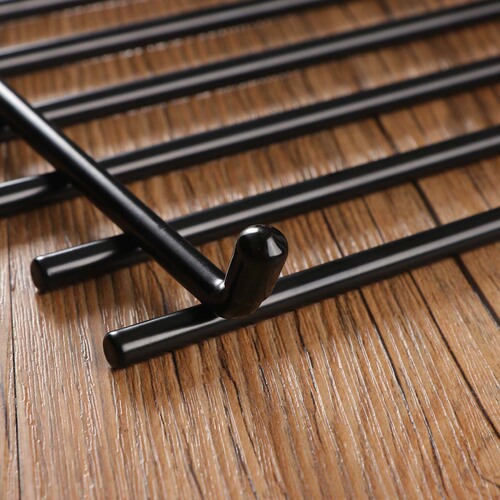 Kitchen countertop pot holder iron square dining table anti-slip anti-scald pot mat cooking pad metal heat insulating pad
