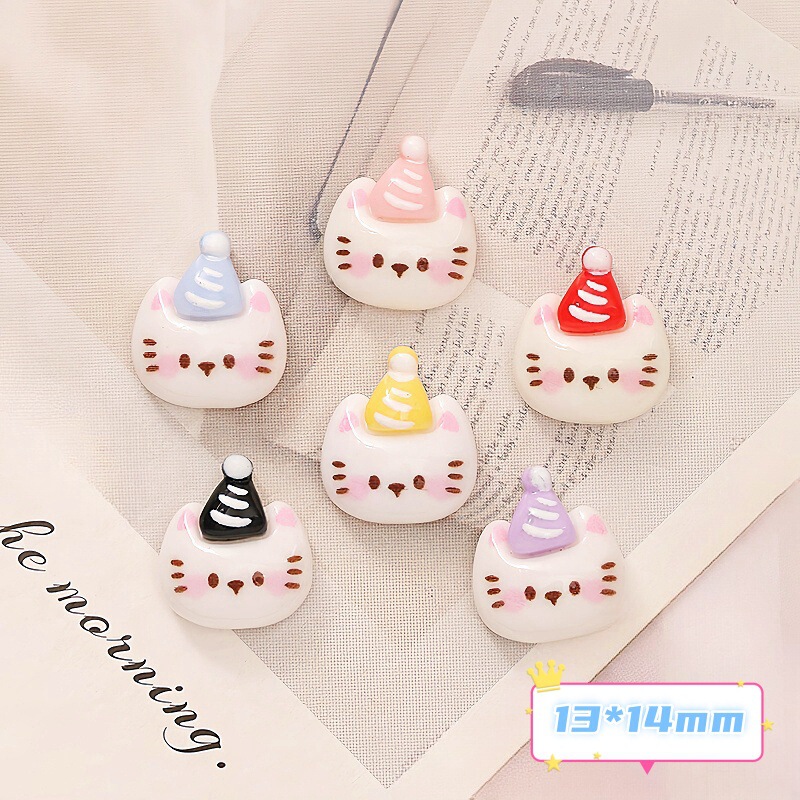 Hot selling cartoon cat nail jewelry explosion three-dimensional cute kitty cat nail hairpin hand diy accessories