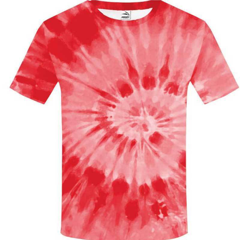 2024 verano europeo y americano suelto deportes y ocio tie-dye cuello redondo manga corta para hombres pareja juvenil moda marca de moda camiseta
