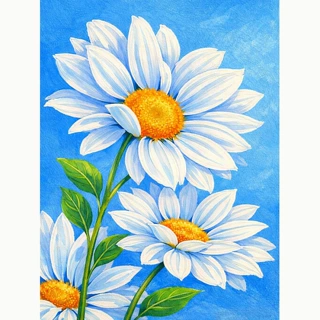 菊花钻石画套装全钻 5D DIY钻石艺术带工具DIY 家居装饰客厅卧室
