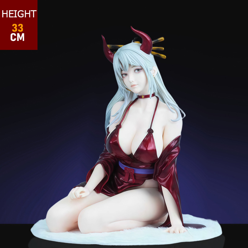 HK kimono Yamato Kaido One Piece sitting posture beautiful girl…
