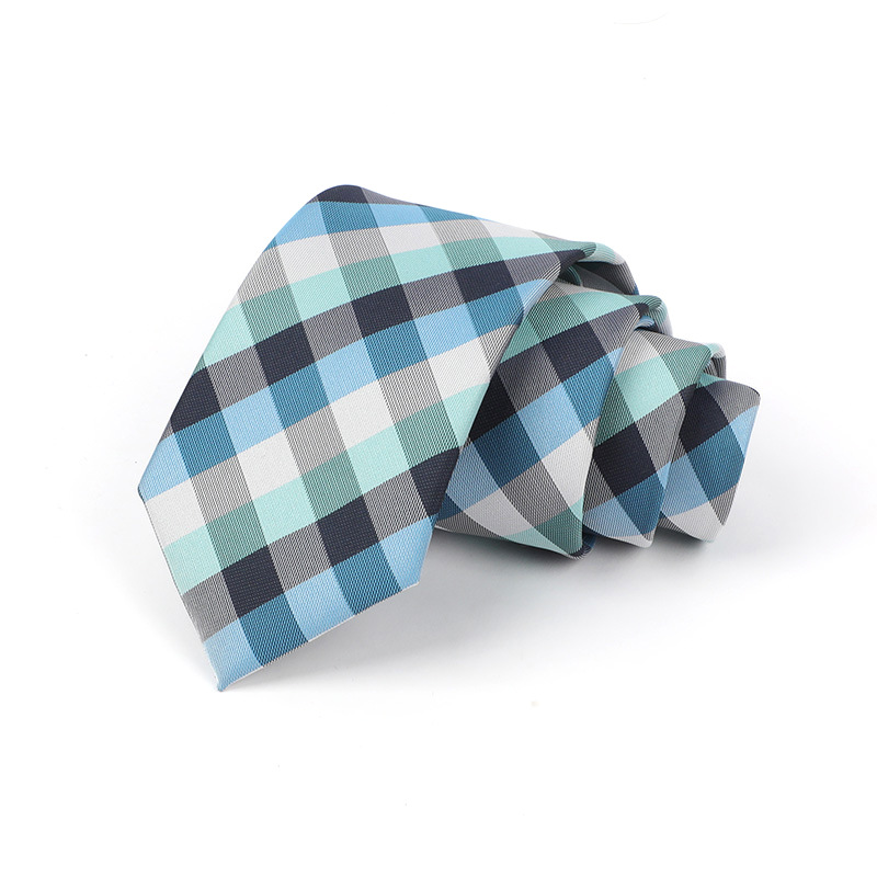 Corbata de hombre jacquard bordado 8CM poliéster seda corbata tejida hombre sentido superior l corbata logo diseño y producción