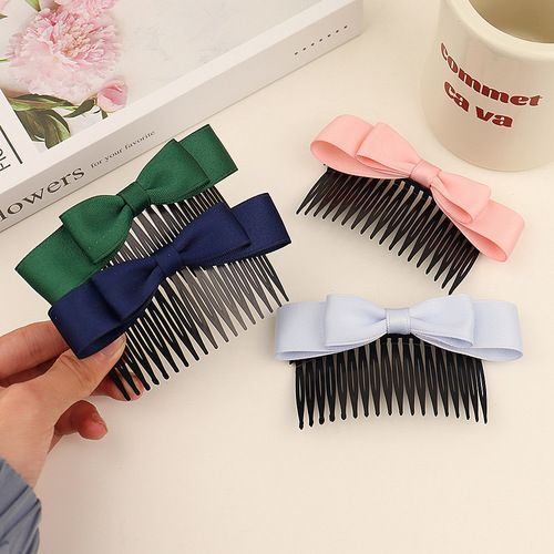 Butterfly knot hair comb hair accessories Korean bangs hair clip hairpins simple head ornaments hair clips reverse hair stick hair comb hair prong