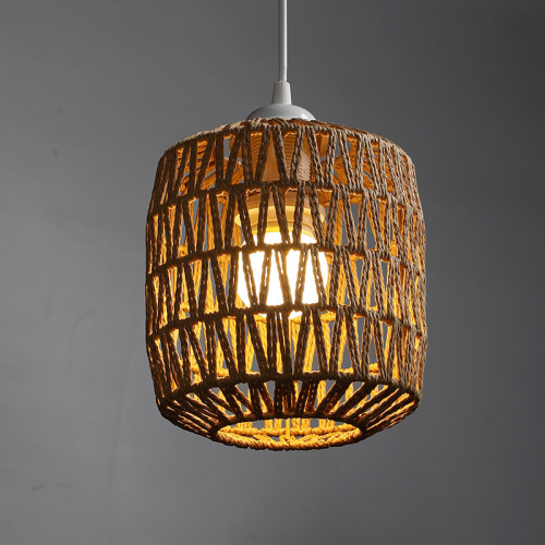 Cross-border imitation hemp rope woven lampshades, lamps and lighting for restaurants, hot pot restaurants, bed and breakfast chandeliers, lanterns, direct sales from origin