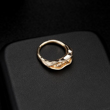 傑興新品14K金飾品配件diy戒指托電鍍天然淡水珍珠戒托現貨批發