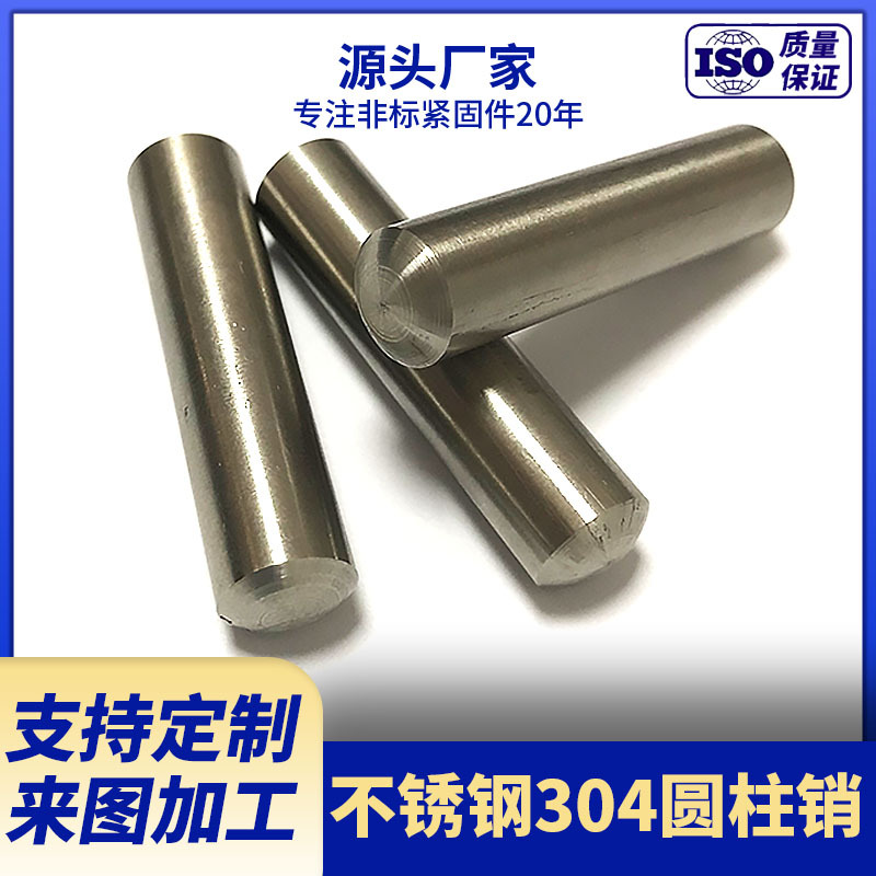 厂家供应不锈钢S304圆柱销 圆弧销轴