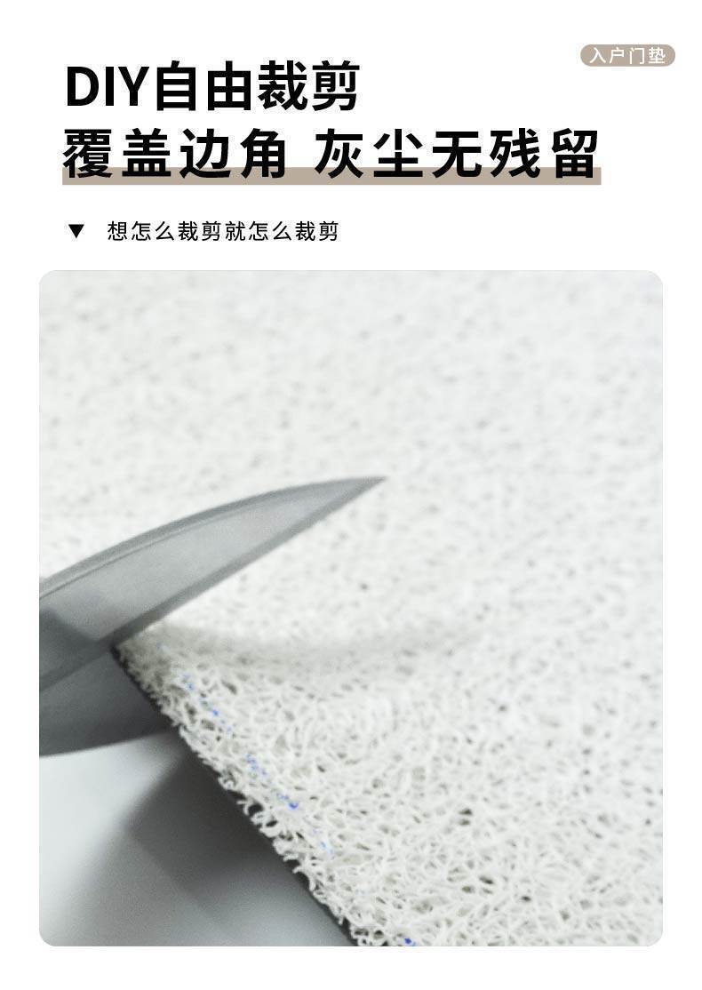 Dropshipping Available: Cute Entrance Door Mat Made of Silk Loop Material, Non-Slip and Dirt-Resistant, Suitable for Bathroom Sinks, Can Be Cut to Size